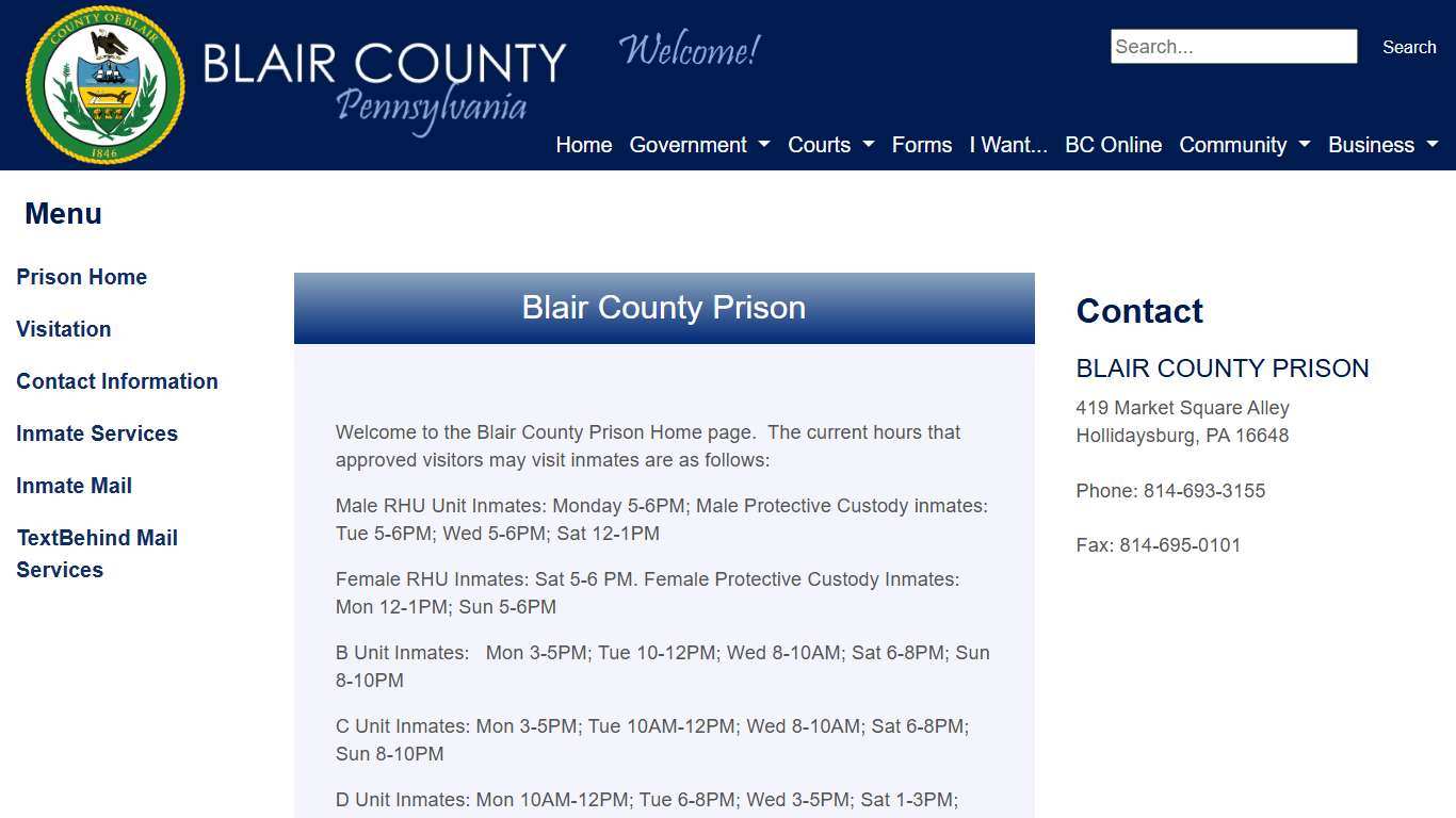 Blair County - Prison